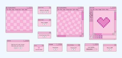Old computer aestethic vector