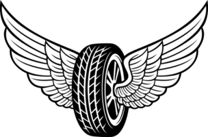 Wheel - Tyre and Wings png