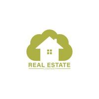logotipo de propiedad inmobiliaria vector