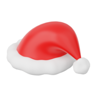 3D Santa Hat isolated png
