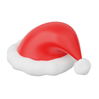 3d santa hatt isolerat png