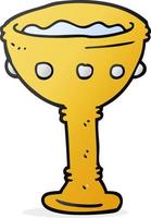 doodle character cartoon goblet vector