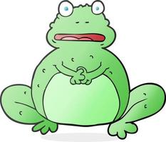 doodle character cartoon frog vector