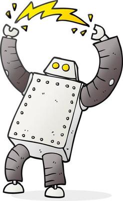 doodle character cartoon robot