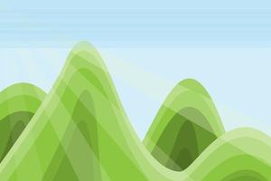 landscape abstract background with green and blue gradient colors vector