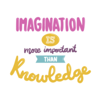 Imagination is more important than knowledge png