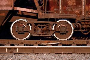 Parts of the freight railcar photo