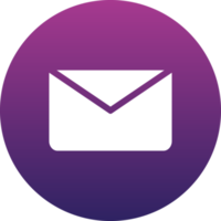 icône de courrier violet png