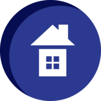 Home icon With Inside Shadow png