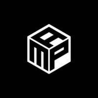 MPA letter logo design with black background in illustrator. Vector logo, calligraphy designs for logo, Poster, Invitation, etc.