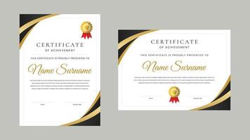 Modern Elegant Certificate Landscape and Portrait Template vector