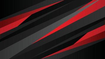 fondo moderno de banner abstracto con formas rojas y negras vector