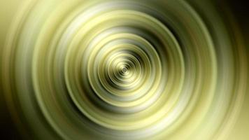 boucle centre hypnotique animation dégradé radial vert or jaune video