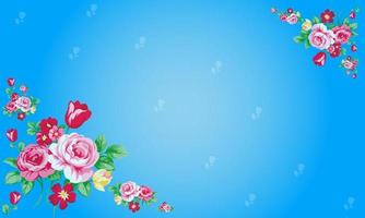 graphic illustration design vector of floral background with empty area