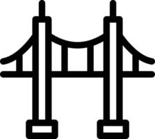 Ilustración de vector de puente sobre un fondo. Símbolos de calidad premium. Iconos vectoriales para concepto y diseño gráfico.