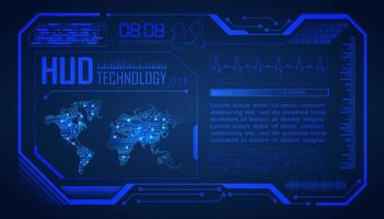 Modern HUD Technology Background vector