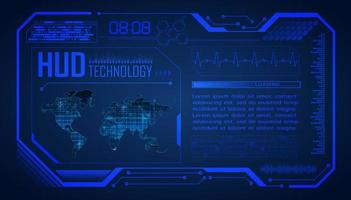 Modern HUD Technology Background vector