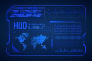 Modern HUD Technology Background vector