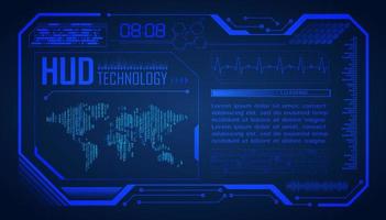 Modern HUD Technology Background vector