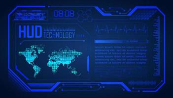 Modern HUD Technology Background vector