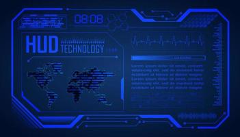 Modern HUD Technology Background vector