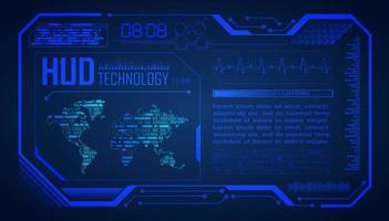 Modern HUD Technology Background vector