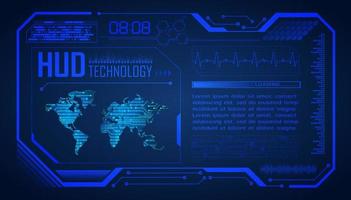 Modern HUD Technology Background vector