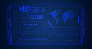 Modern HUD Technology Background vector