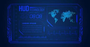 Modern HUD Technology Background vector