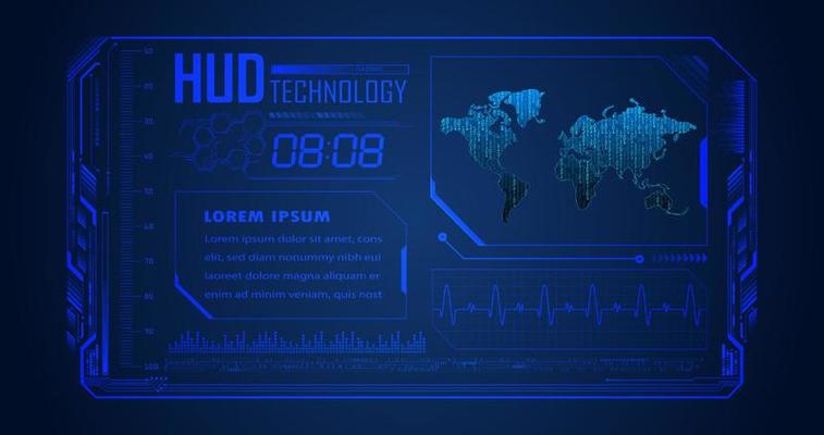 Modern HUD Technology Background