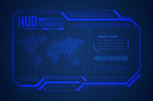 Modern HUD Technology Background vector