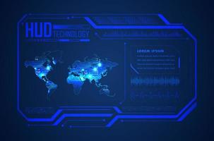 Modern HUD Technology Background vector