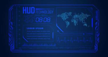 Modern HUD Technology Background vector