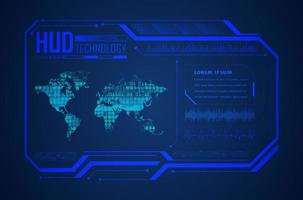 Modern HUD Technology Background vector