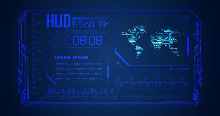 Modern HUD Technology Background