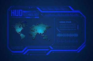 fondo moderno de tecnología hud vector