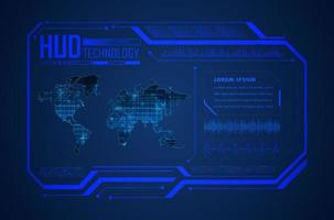 Modern HUD Technology Background vector