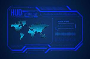 Modern HUD Technology Background vector