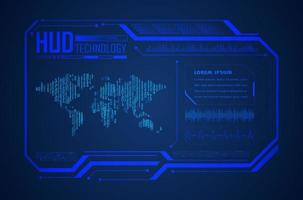 Modern HUD Technology Background vector