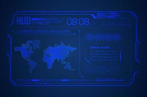 Modern HUD Technology Background vector