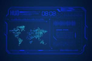 Modern HUD Technology Background vector