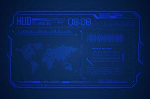 Modern HUD Technology Background vector