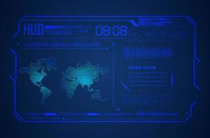 Modern HUD Technology Background vector