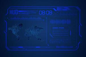 Modern HUD Technology Background vector