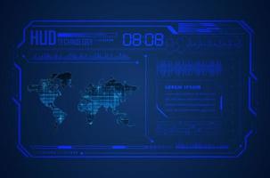 Modern HUD Technology Background vector