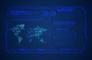 Modern HUD Technology Background vector