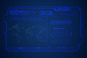 Modern HUD Technology Background vector