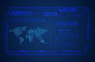 Modern HUD Technology Background vector