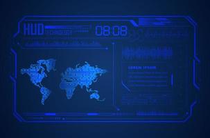 Modern HUD Technology Background vector