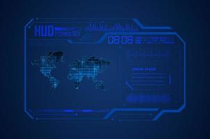 Modern HUD Technology Background vector